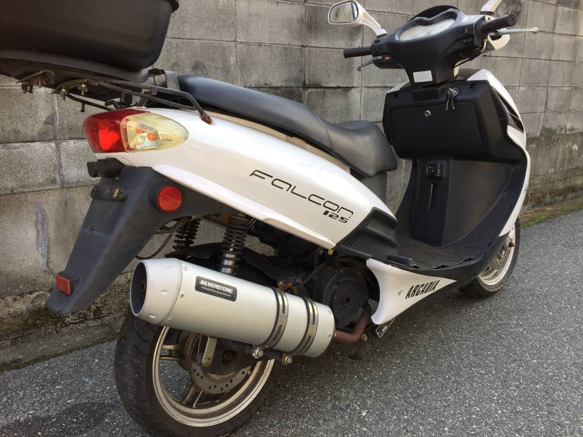 鍵付 Eg実働 ジャクシン Jaxin ファルコン１２５ リアボックス付 オートバイ車体 売買されたオークション情報 Yahooの商品情報をアーカイブ公開 オークファン Aucfan Com