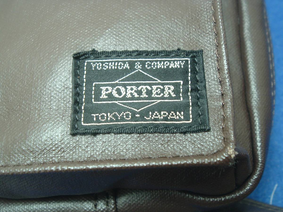 美品★ポーター★フリースタイル★ショルダー★定価21，060円★商品コード：707-08212 ★ブラウン色★正規品 フリースタイル ショルダーバッグ ポーター ブラウン 二層式 707-06127