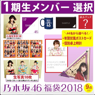 乃木坂46　2018年度　福袋　　指定メンバー　西野七瀬　完売品　新品