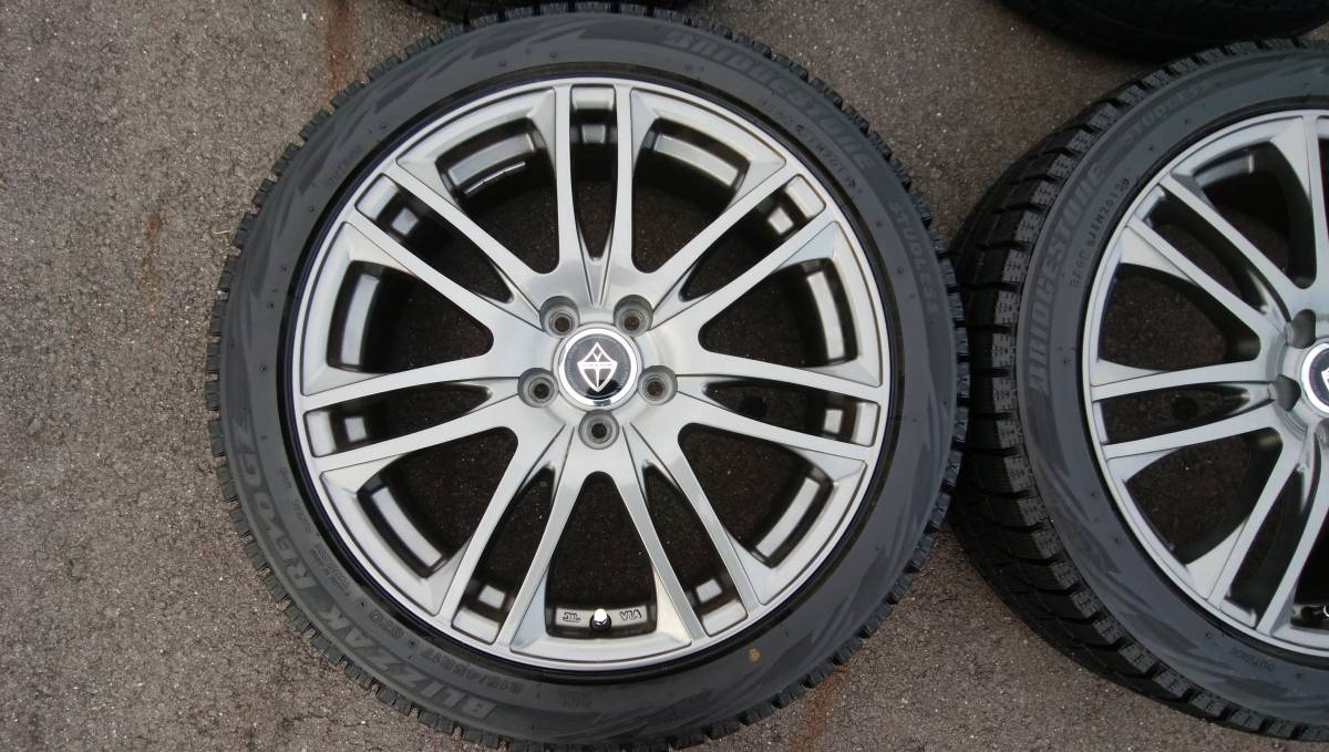 17インチアルミ スタッドレス BLIZZAK REVOGZ 215/45R17 4本 中古セット　