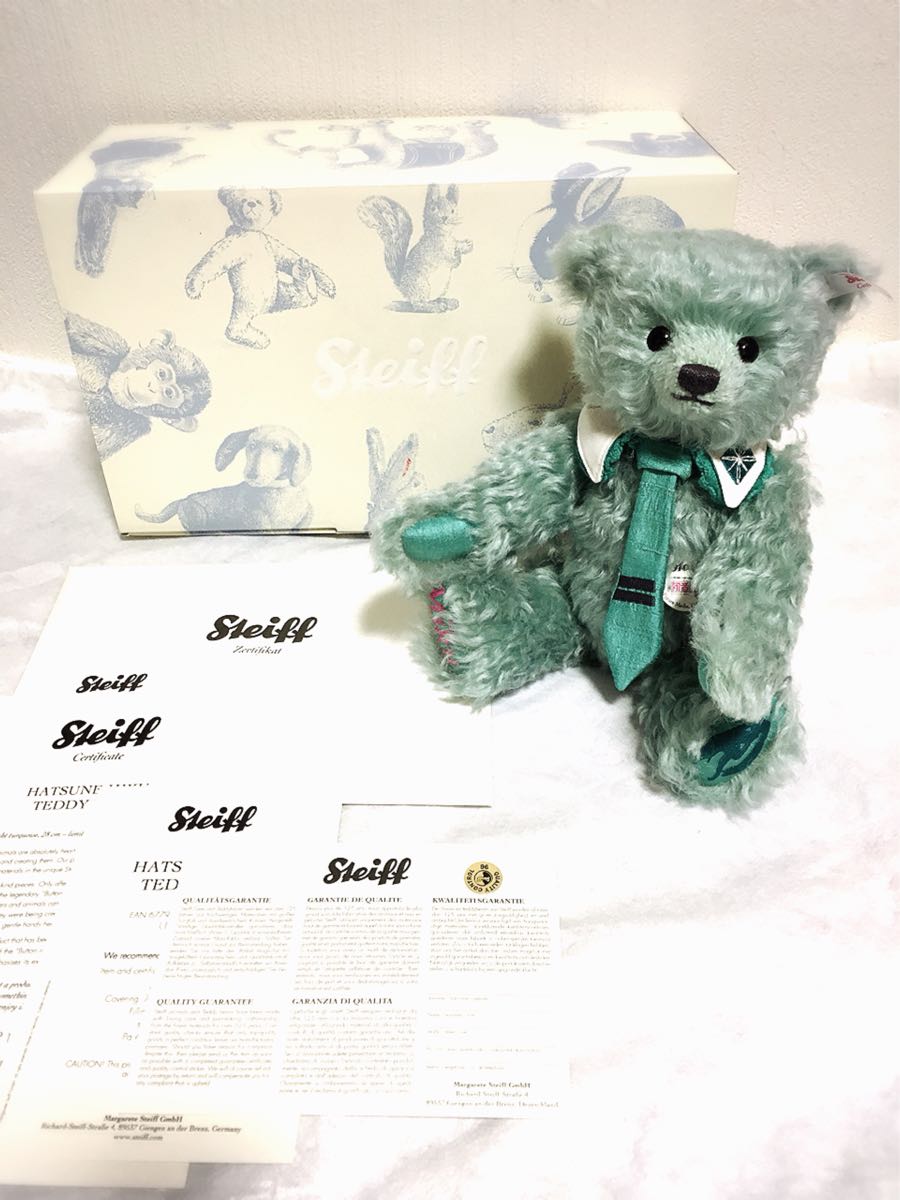 送料無料 steiff 限定 シュタイフ 初音ミク コラボレーション テディベア ぬいぐるみ ボカロ ボーカロイド コラボ 限定