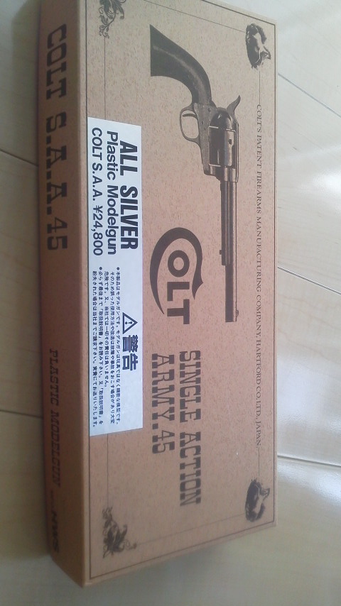  COLT SINGLE ACTION ARMY .45 ALL SILVER Plastic Mdelgun(モデルガン)｜売買されたオークション情報、yahooの商品情報をアーカイブ公開 - オークファン モデルガン