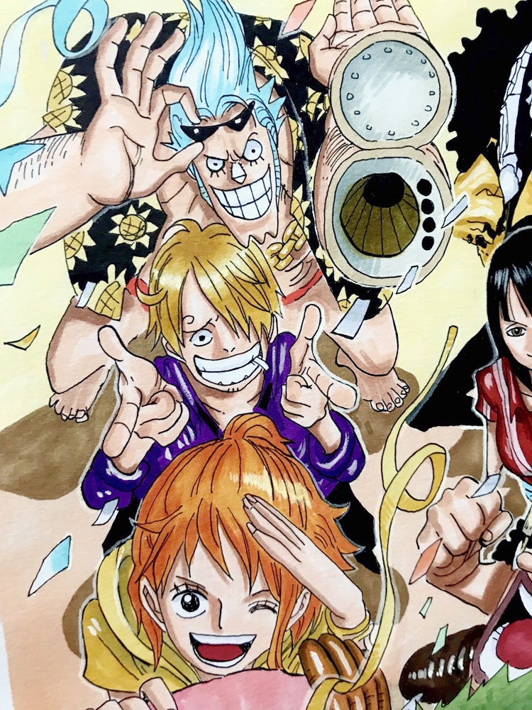 ONE PIECE ワンピース 限定イラスト サイン入り 麦わら一味(ONE PIECE
