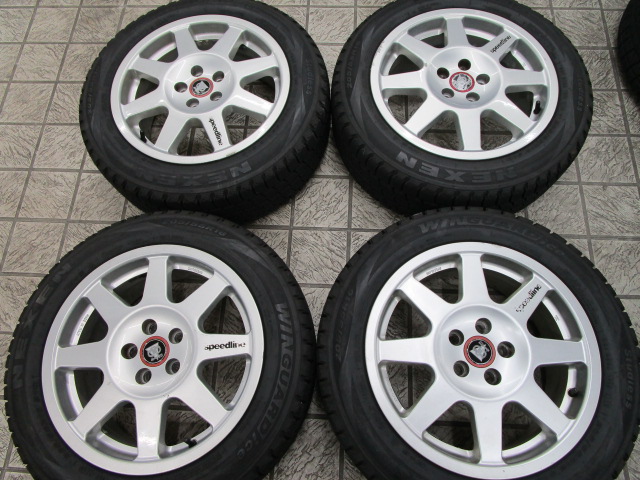 アルミ SPEEDLINE16×7J off+48 pcd100の5穴 ハブ径56mm ・スタットレス205/ アルミ SPEEDLINE16×7J off+48 pcd100の5穴 ハブ径56mm ・スタットレス205/