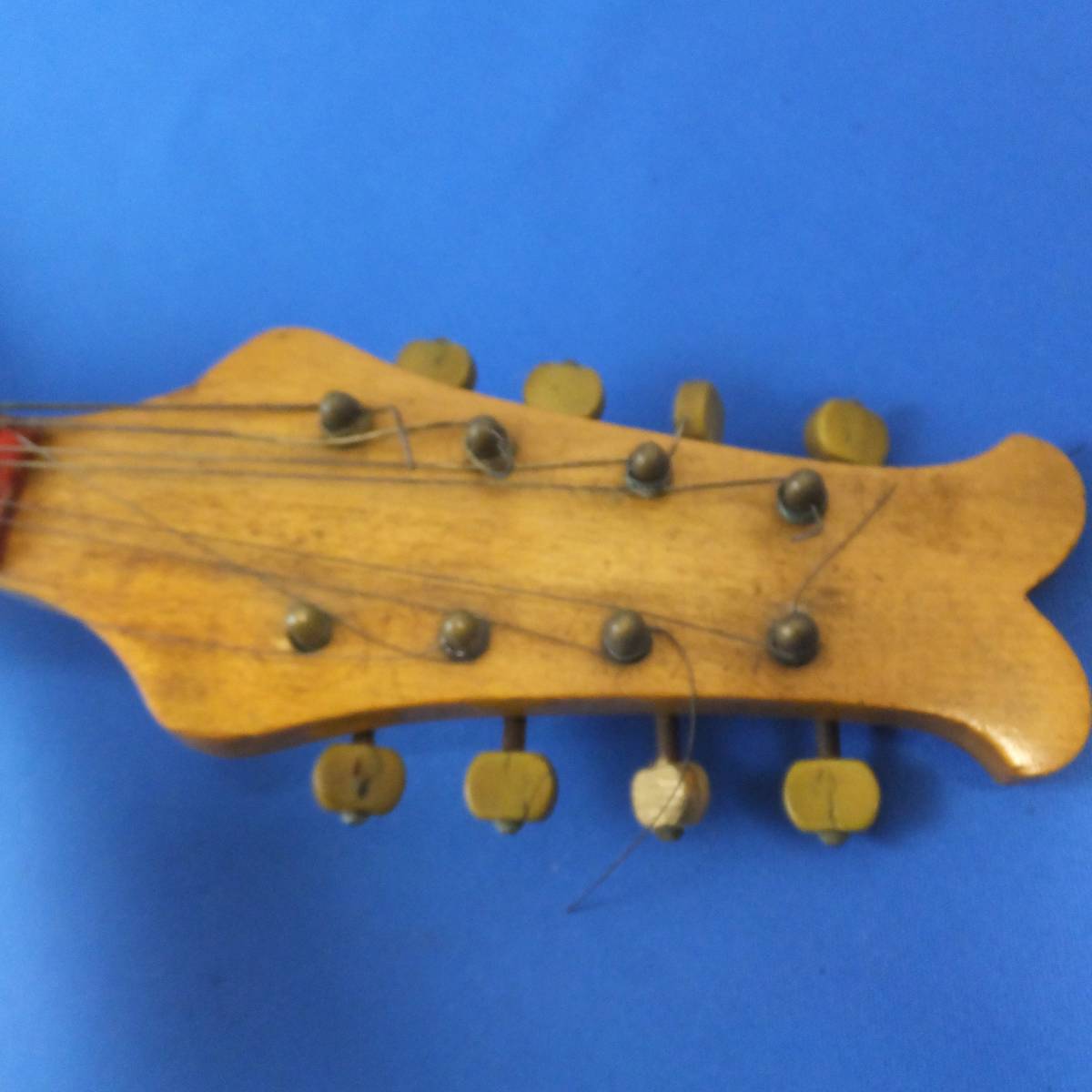 ★マンドリン 古い ケース付き ※本体・ケース共古く状態悪いです 詳細不明 レトロ 楽器 ＊長さ62.5cm　ms1712-7-19★_4