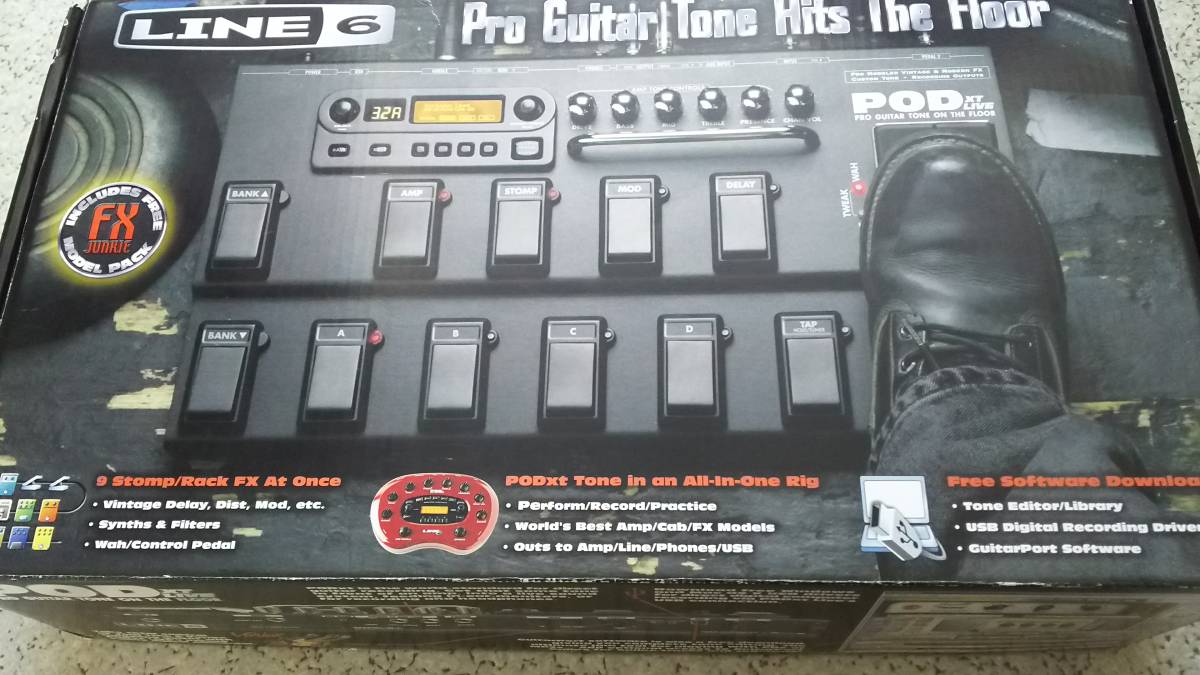 LINE6 POD XT LIVE 新古品 聖飢魔II エース清水 直筆サイン入り 純正