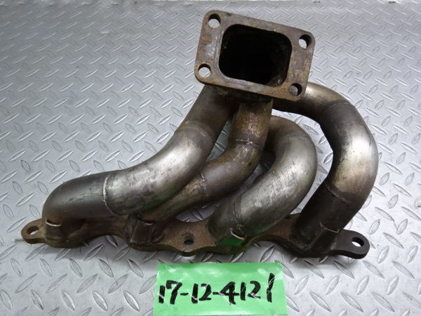 AE86トレノ社外タコ足エキゾーストマニホールド 集合管 社外 AE86 レビン トレノ エキマニ タコ足 加工品 ターボ仕様 4A-G
