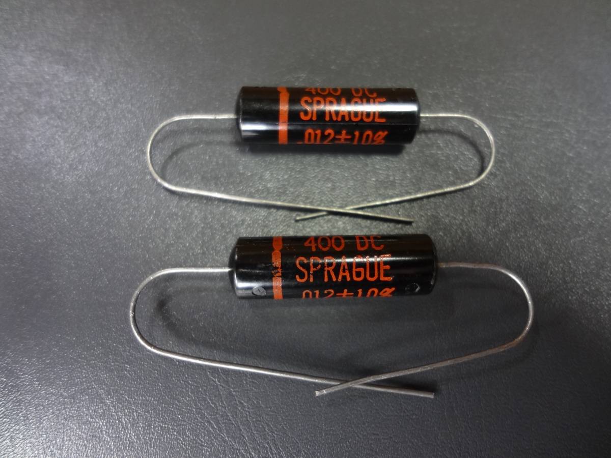 2個セット SPRAGUE 0.012μF 400V Black Beauty Vintage フィルム