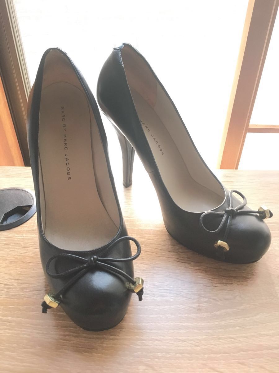 MARC BY MARC JACOBS・ マーク バイ マークジェイコブス 美品 黒 ブラック パンプス ヒール