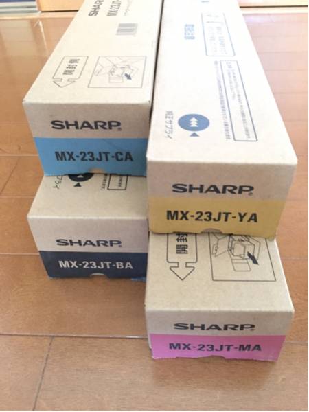 シャープ　純正トナー　MX-23JTシリーズ4色　未使用品