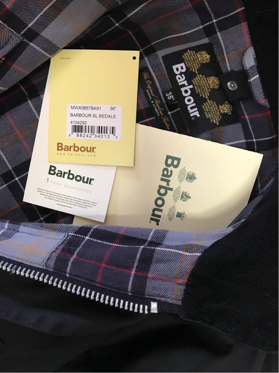 美品バブアー ビデイル Bedale SL Hooded 36