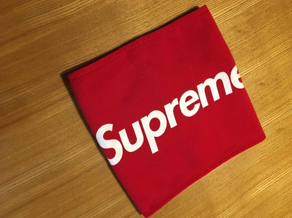 Supreme fleece neck gaiter red ネックウォーマー 赤