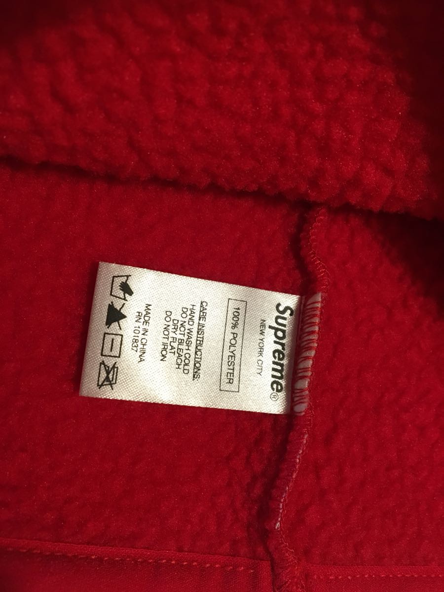 Supreme fleece neck gaiter red ネックウォーマー 赤