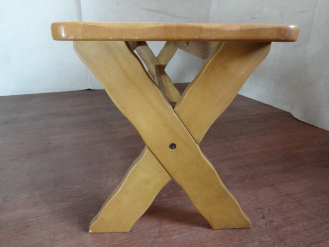 カゴ付き karimoku カリモク RUSTIC ルスティック ベンチイス 幅1200 