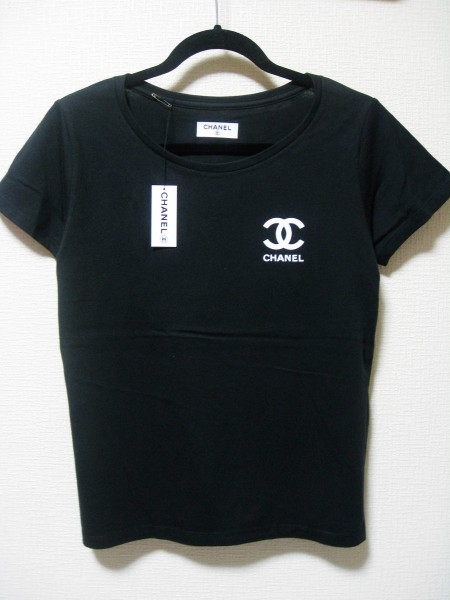 シャネルノベルティ　ワンポイントTシャツ　レディースS　黒