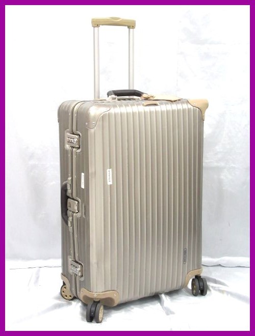 68905☆RIMOWA/リモワ 4輪スーツケース 約73×49×25cm/シャンパン