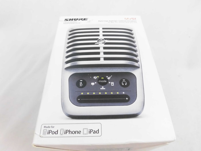 ジャンク扱い○SHURE コンデンサーマイク MOTIVシリーズ MV51 iPhone