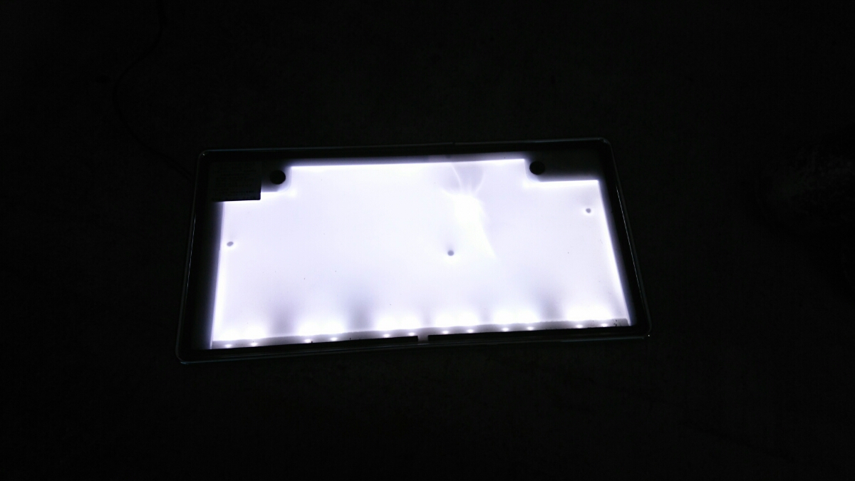 即決 井上工業 LED パーフェクト ecoⅡ 字光式 ナンバープレート 1枚 