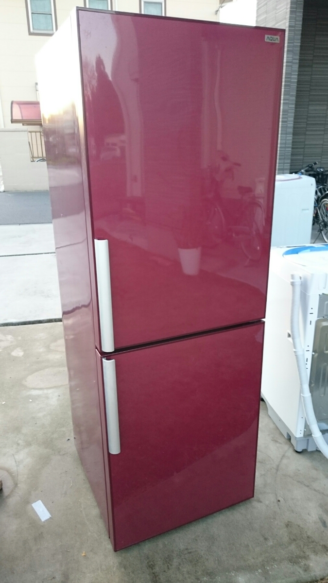 2013年式 270L AQUA ノンフロン冷凍冷蔵庫 AQR-D27B(K) アクア 冷蔵庫