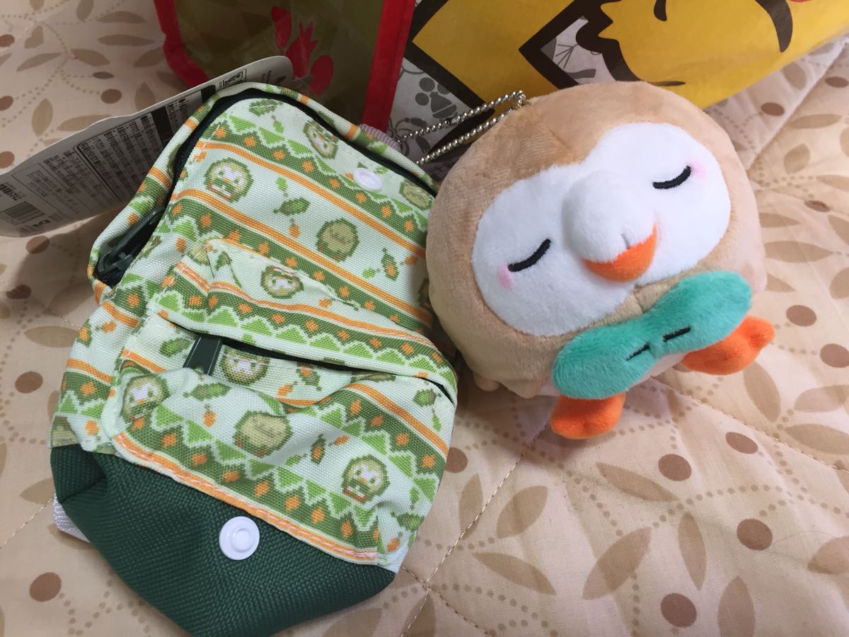 ポケモン モクロー リュック ぬいぐるみ ピカピカバッグ2018 中古
