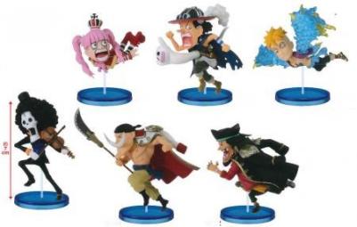 ワンピース ワールドコレクタブルフィギュア ヒストリーリレー20TH vol.3　全6種セット ペローナ マルコ ウソップ ブルック 白ひげ 黒ひげ