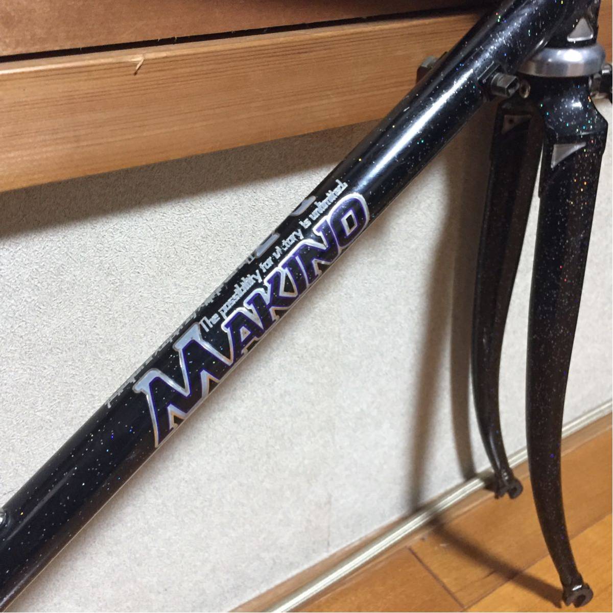 MAKINO ロードフレーム レインボーラメ 中古 検）マキノ 105(ロード