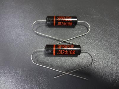 2個セット SPRAGUE 0.012μF 400V Black Beauty Vintage フィルム