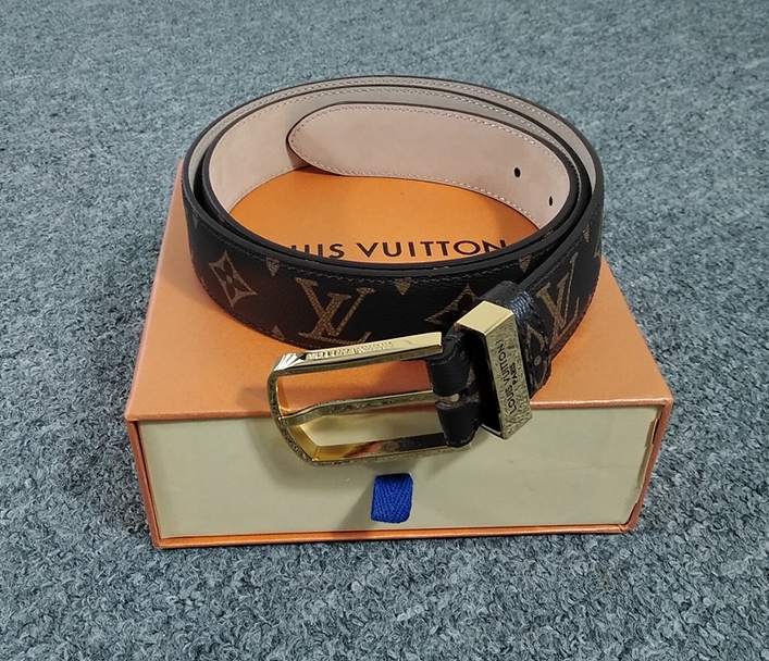 美品　LOUIS VUITTON　Belt ベルト　メンズ ブラウン　 LOUIS VUITTON - 公式 ｜ルイ・ヴィトン ヘリテージ