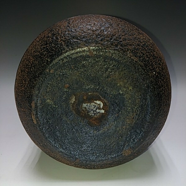 骨董品0036】煎茶道具 泰山堂造 斑紫銅蓋 鉄瓶 在銘 / 中国 唐物 古玩