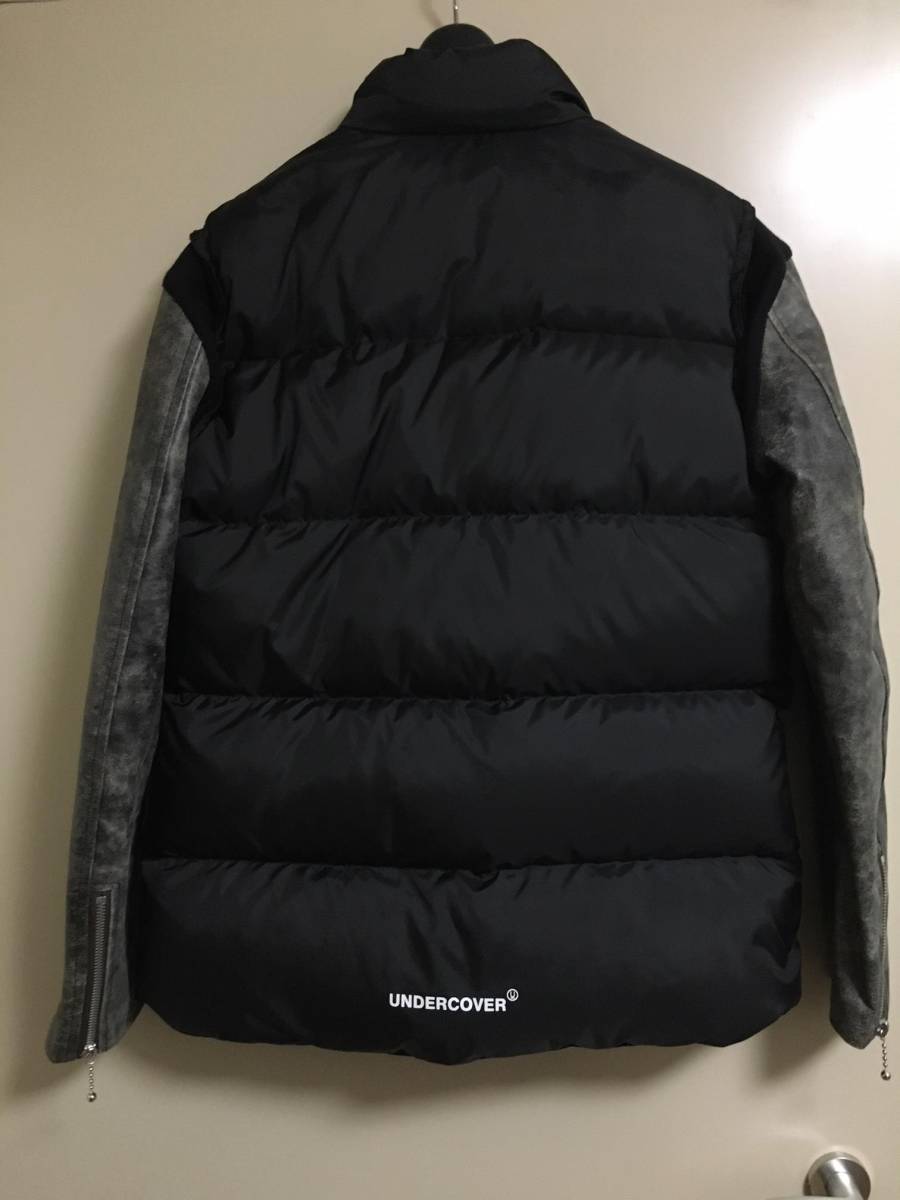 調整 価格 UNDERCOVER アンダーカバー 15AW 袖レザー ダウンジャケット 