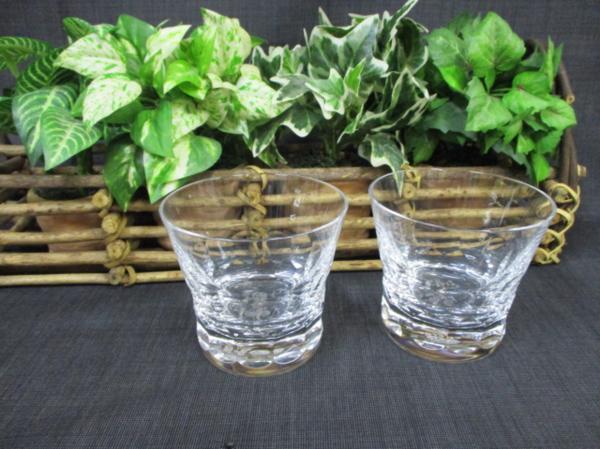 D1967T 【 送料一律450円 】美品 Baccarat バカラ 2013 刻印入り ロックグラス 2点セット クリア タンブラー フランス