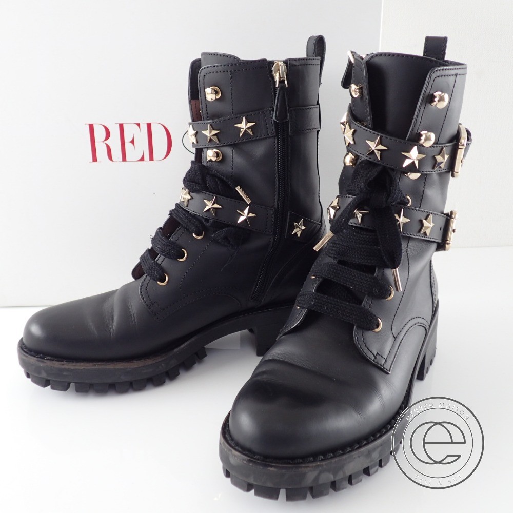 綺麗□RED VALENTINO レッドヴァレンティノ スタースタッズ付き サイド