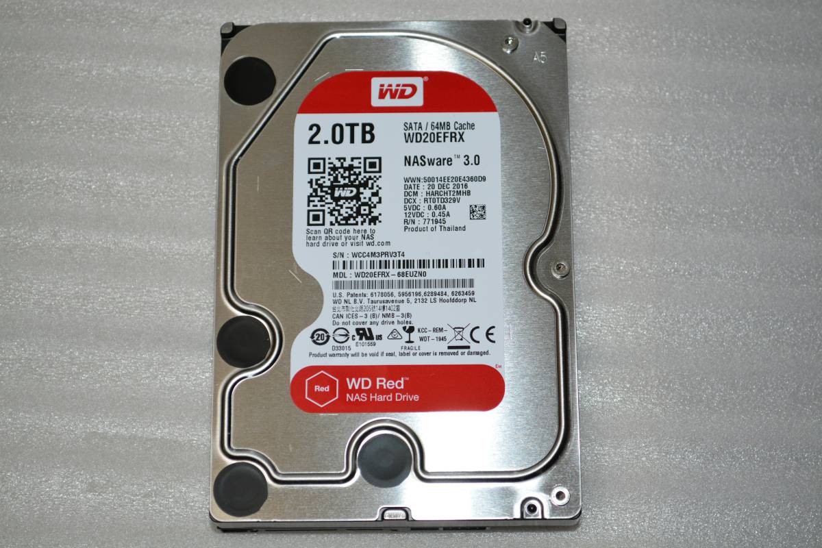 Digital Western 2TB WD20EFRX WD20EFRX-68EUZN0 7.2K RPM WD Red SATA 
