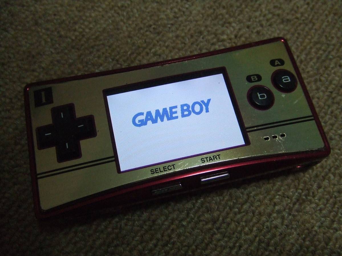 ファミコンカラー ゲームボーイミクロ 動作確認 傷有りゲームボーイ 