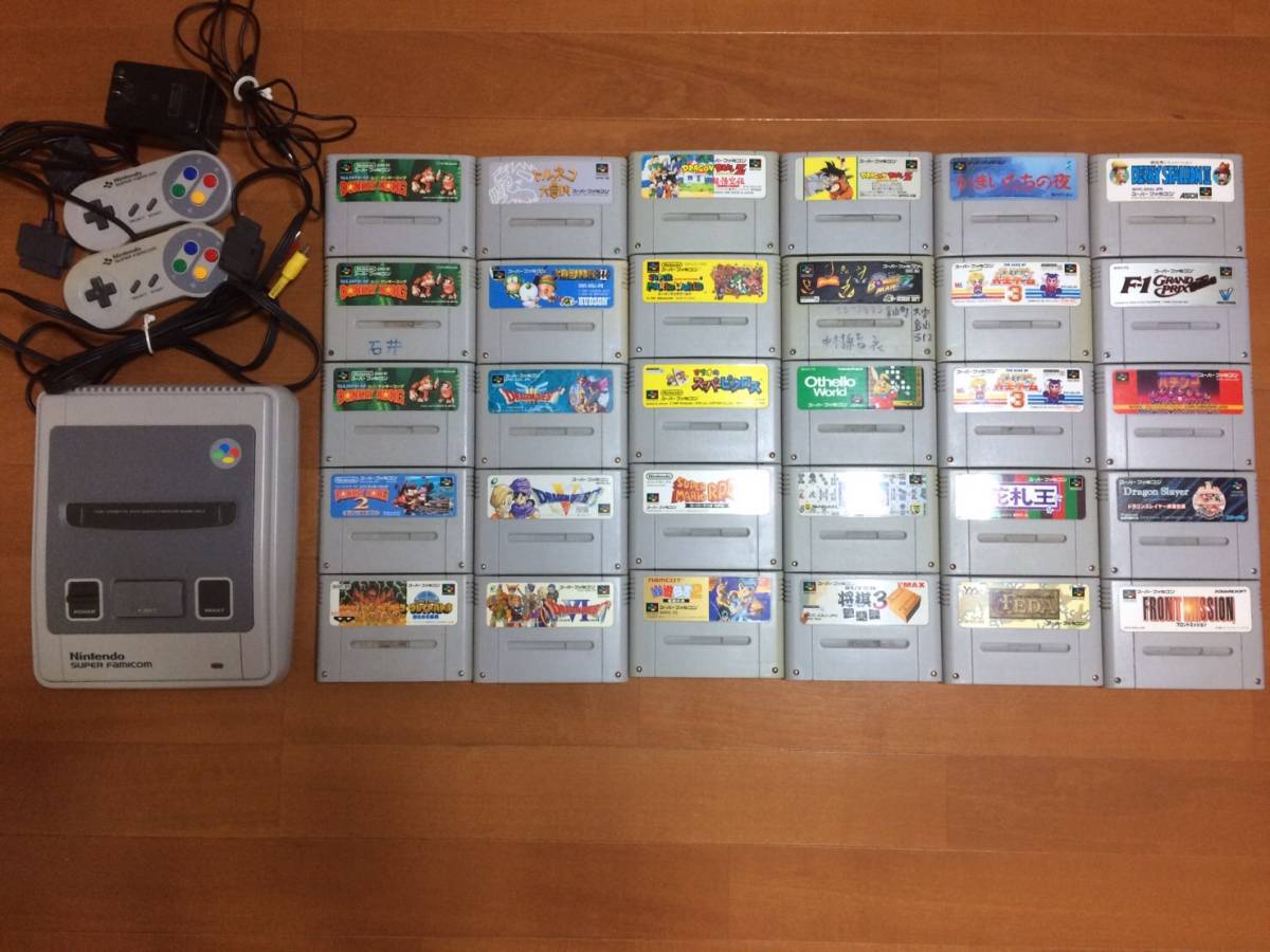 新品，定番人気 任天堂スーパーファミコン本体＋おまけソフト20以上 スーパーマリオ ドラゴンクエスト かまいたちの夜 トルネコの大冒険 ドラゴンボールZ(本体、アクセサリー)｜売買されたオークション情 本体、アクセサリー