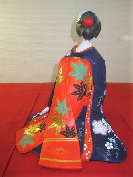 川崎幸子（伝統工芸士）作 「桜月夜」 博多人形(日本人形)｜売買された
