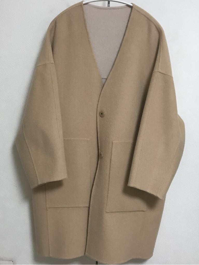 IENA 今季2017AW ハミルトンラムWフェイス リバーシブルコート◇ 送料 