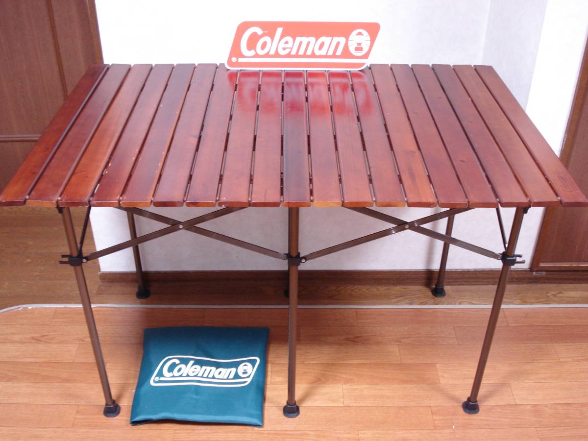 ガーデンウッドロールテーブル6 170A5748 Coleman (コールマン