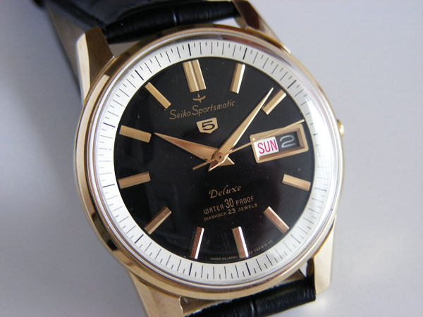 SEIKO SPORTSMATIC DELUXE 23石自動巻 *OH済み Seiko Sportsmatic 5 