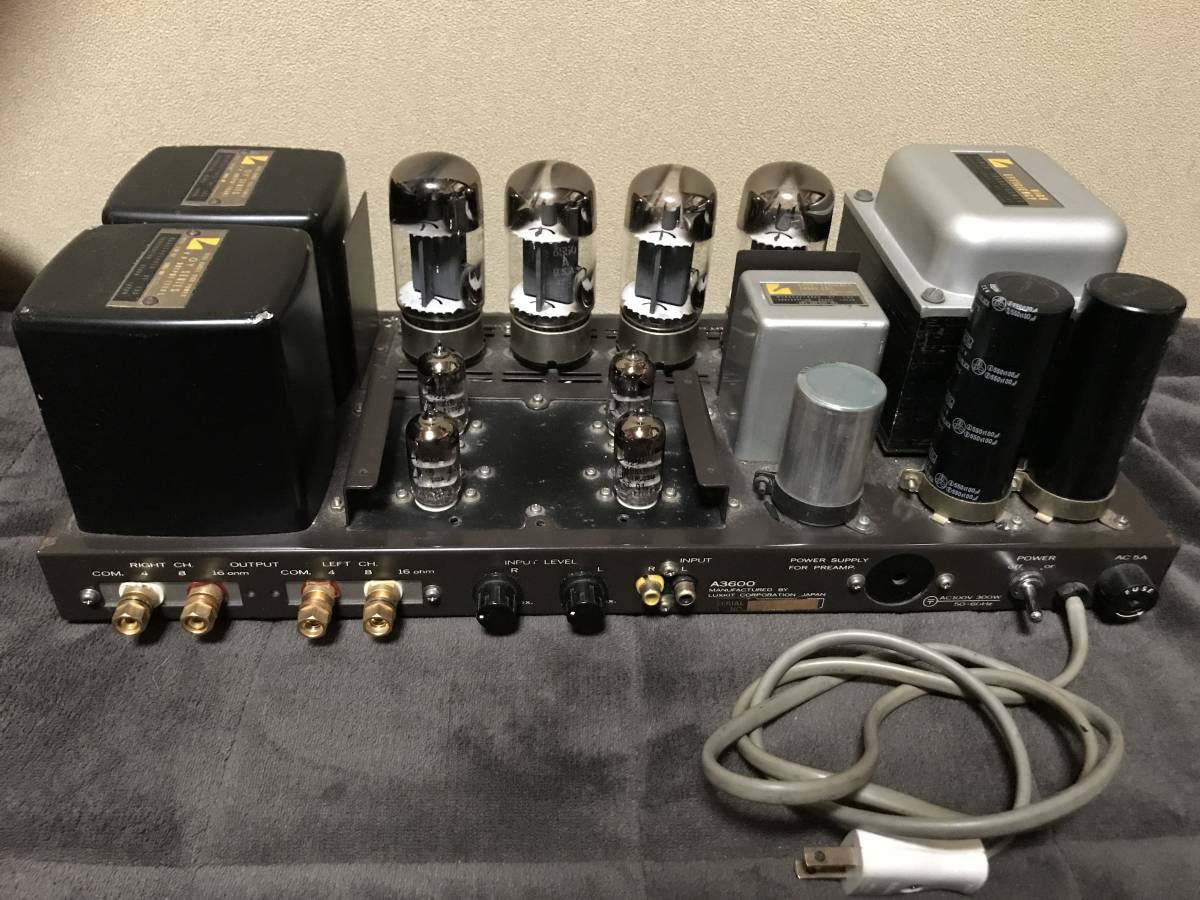 LUX/A3600/ラックス/真空管アンプ/ /luxkit/ラックスキット オーディオ(本体)｜売買されたオークション情報、yahooの商品情報をアーカイブ公開 - オークファン 本体
