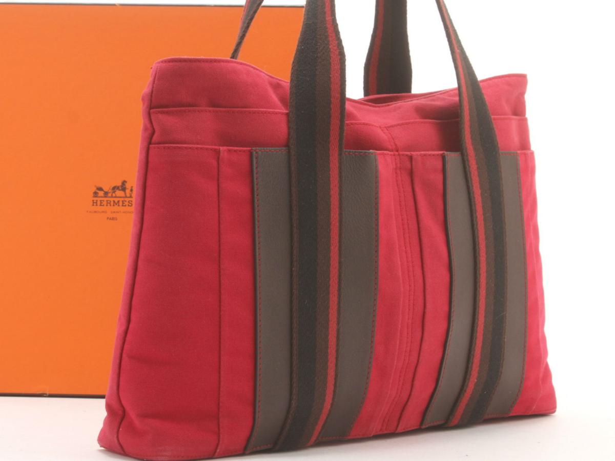 1円 美品 エルメス トート バッグ レザー 革 メンズ レディース 