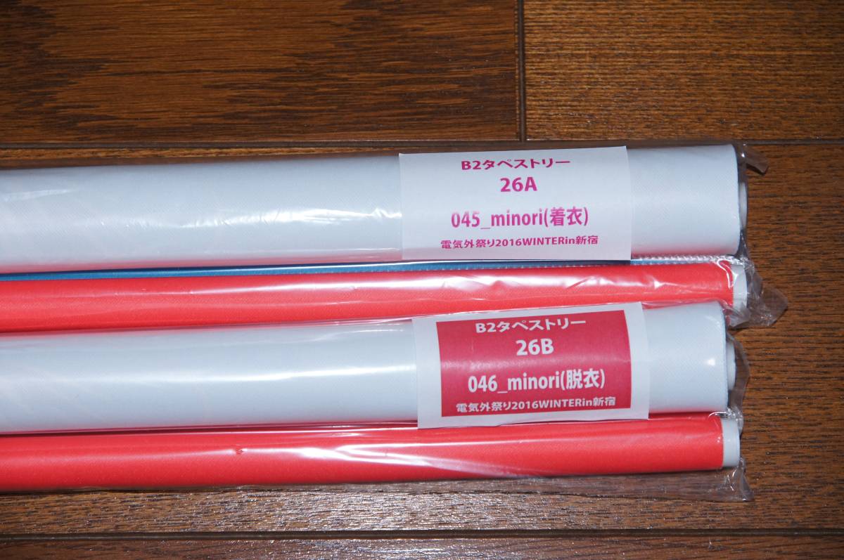 電気外祭り2016 冬 minori トリノライン B2タペストリー 着衣/脱衣の 