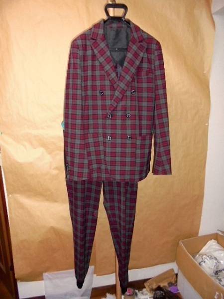 1PIU1UGUALE3 tailored rib セットアップ スーツ 6 美品