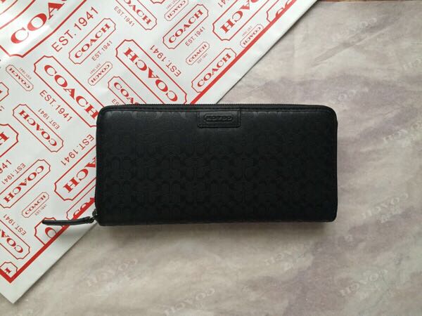 COACH コーチ シグネチャー ラウンドファスナー長財布 ミニ 