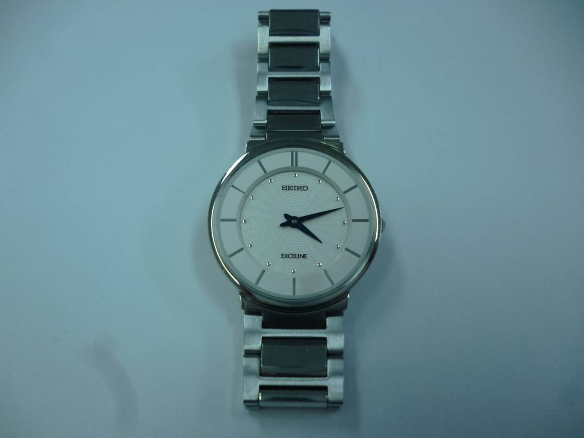 1円～ SEIKO セイコー エクセリーヌ EXCELINE 4J40-0AE0 クォーツ