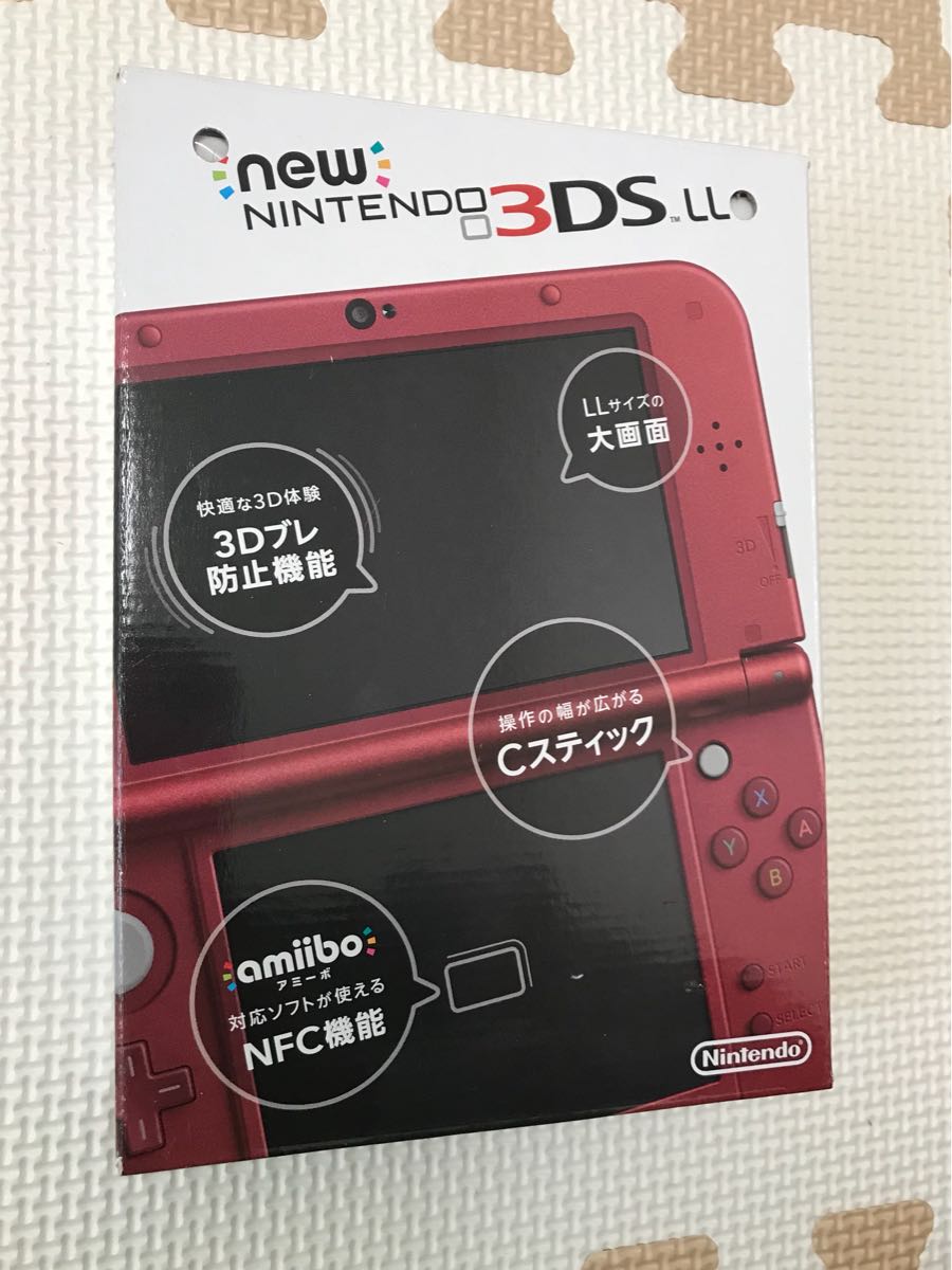 新品 New 任天堂3DS LL 本体 メタリックレッド 景品
