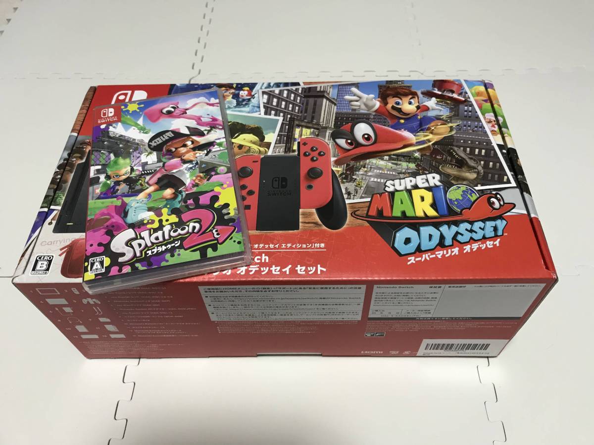 Nintendo Switch スーパーマリオ オデッセイSplatoon2セット☆送料無料_1