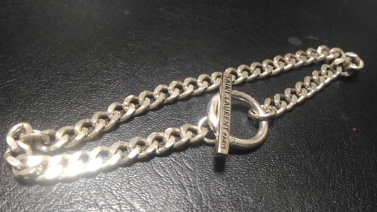 SAINTLAURENT 喜平チェーンブレス シルバー925 SAINT LAURENT PARIS 
