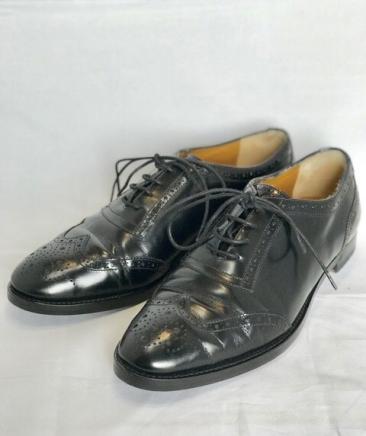 ■【RALPH LAUREN】ラルフローレン　レースアップシューズ　黒　サイズ7 1/2D 125-195