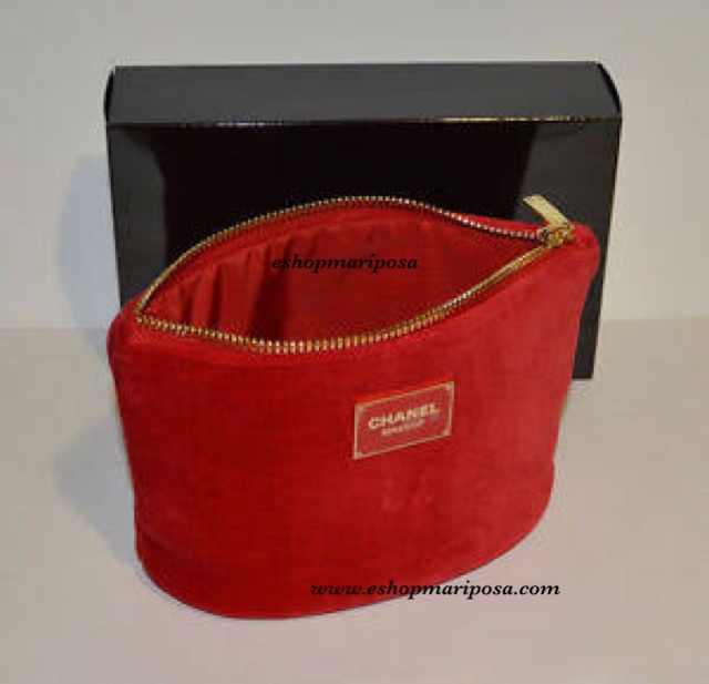 大得価，2025 CHANEL シャネル コスメポーチ ベロア たっぷりマチ付き 赤 レッド 正規品 VIPギフト顧客(ポーチ)｜売買されたオークション情報、yahooの商品情報をアーカイブ公開 - オークファン かばん、バッグ